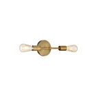 Access Lighting Iconic 62300LEDDLP-ABB 2 Lights Antique Brushed Brass 14W LED Wall Sconce