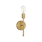 Access Lighting 62318LEDDLP-ABB Iconic II 1-Light 7W Antique Brushed Brass Wall Sconce