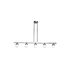 Access Lighting Classic 62476LEDD-CH-OPL 5 Lights Chrome 25W LED Linear Pendant