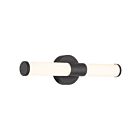 Access Lighting Retreat 62535LEDDCS-MBL-OPL Matte Black 20W LED Vanity