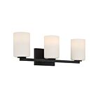Access Lighting Sienna 62623LEDDLP-MBL-OPL 3 Lights Matte Black 10W LED Vanity