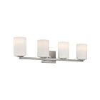 Access Lighting Sienna 62624-BS-OPL 4 Lights Brushed Steel 240W LED Vanity