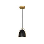 Access Lighting 63136-MBL Axel 1-Light Incandescent 60W Matte Black Pendant