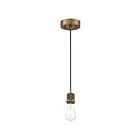 Access Lighting Port Nine Bare 63139LEDDLP-ABB Antique Brushed Brass 7W LED Pendant