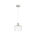 Access Lighting Port Nine 63141LEDD-BS-CLR Brushed Steel 9W LED Pendant