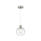 Access Lighting Port Nine Burgundy 63142LEDDLP-BS-CLR 1-Light 9W Brushed Steel Pendant