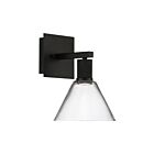 Access Lighting Port Nine 63143LEDD-MBL-CLR Matte Black 9W LED Wall Sconce