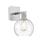 Access Lighting 63145LEDDLP-BS-SDG Port Nine Burgundy 9W Brushed Steel Wall Sconce