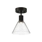 Access Lighting Port Nine 63146LEDD-MBL-SDG Matte Black 9W LED Semi-Flush