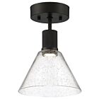 Access Lighting 63146LEDDLP-MBL-SDG 9W Matte Black Semi-Flush Mount