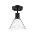 Access Lighting 63146LEDDLP-MBL-SDG 9W Matte Black Semi-Flush Mount