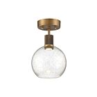 Access Lighting Port Nine 63148LEDD-ABB-SDG Antique Brushed Brass 9W LED Semi-Flush