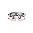 Access Lighting Optix 63979LEDD-CH-ACR 5 Lights Chrome 25W Cluster LED Flush Mount