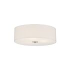 Access Lighting Mid Town 64063LEDDLP-BS-WH Brushed Steel 8.5W LED Flush Mount