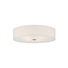 Access Lighting Mid Town 64064LEDDLP-BS-WH Brushed Steel 8.5W LED Flush Mount