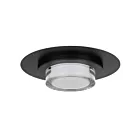 Alteck Lighting AFM0012-3CCT-W-BK Sand Black LED Flush Mount