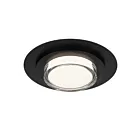 Alteck Lighting AFM0013-3CCT-W-BK Sand Black LED Flush Mount