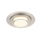 Alteck Lighting AFM0013-3CCT-W-BSS Brushed Stainless Steel LED Flush Mount