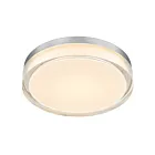 Alteck Lighting AFM0018-3CCT-W-BSS Brushed Stainless Steel LED Flush Mount