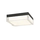 Alteck Lighting AFM0020-3CCT-W-BK Sand Black LED Flush Mount