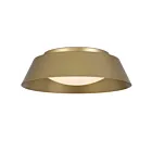 Alteck Lighting AFM0066-5CCT-W-PB Painted Brass Flush Mount