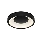 Alteck Lighting AFM0069-5CCT-W-BK Sand Black LED Flush Mount
