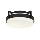 Alteck Lighting AFM0085-5CCT-W-BK Sand Black LED Flush Mount