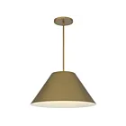Alteck Lighting AP0078-5CCT-W-PB Jaz 25W Painted Brass LED Pendant