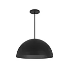 Alteck Lighting AP0083-5CCT-W-BK Half Round 25W Sand Black LED Pendant