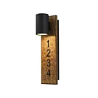 Alteck Lighting AW0010-3CCT-W-BK 12W Sand Black LED Outdoor Wall Sconce