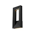 Alteck Lighting AW0033-3CCT-W-BK 30W Sand Black LED Outdoor Wall Sconce