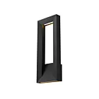 Alteck Lighting AW0034-3CCT-W-BK 30W Sand Black LED Outdoor Wall Sconce