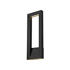 Alteck Lighting AW0035-3CCT-W-BK 40W Sand Black LED Outdoor Wall Sconce