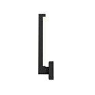 Alteck Lighting AW0040-3CCT-W-BK 12W Sand Black LED Outdoor Wall Sconce