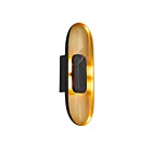 Alteck Lighting AW0042-3CCT-W-BK/BB 24W Brushed Brass LED Outdoor Wall Sconce