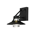 Alteck Lighting AW0043-3CCT-W-BK 15W Sand Black LED Outdoor Wall Sconce