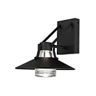 Alteck Lighting AW0044-3CCT-W-BK 10W Sand Black LED Outdoor Wall Sconce