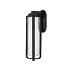 Alteck Lighting AW0049-3CCT-W-BK 15W Sand Black LED Outdoor Wall Sconce