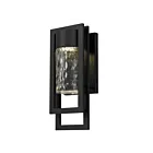 Alteck Lighting AW0050-3CCT-W-BK 12W Sand Black LED Outdoor Wall Sconce