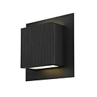 Alteck Lighting AW0060-3CCT-W-BK 18W Sand Black LED Outdoor Wall Sconce