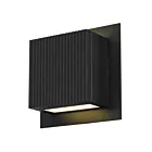 Alteck Lighting AW0061-3CCT-W-BK 18W Sand Black LED Outdoor Wall Sconce