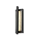 Alteck Lighting AW0102-3CCT-W-BK 12W Black LED Outdoor Wall Sconce