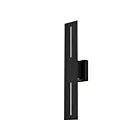 Alteck Lighting AW0110-3CCT-W-BK 15W Sand Black LED Outdoor Wall Sconce