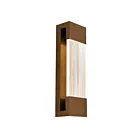 Alteck Lighting AW0119-3CCT-W-PPB 12W Painted Patina Brass LED Outdoor Wall Sconce