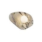 Alteck Lighting AW0120-3CCT-W-WH 5W White and Black Marble Outdoor Wall Sconce