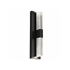 Alteck Lighting AW0121-3CCT-W-BK 12W Black Outdoor Wall Sconce