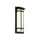 Alteck Lighting AW0137-3CCT-W-BK 17W Sand Black LED Outdoor Wall Sconce