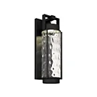 Alteck Lighting AW0142-3CCT-W-BK 20W Sand Black LED Outdoor Wall Sconce