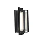 Alteck Lighting AW0143-3CCT-W-BK 12W Sand Black LED Outdoor Wall Sconce