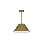 Alteck Lighting AP0078-5CCT-W-PB Jaz 25W Painted Brass LED Pendant